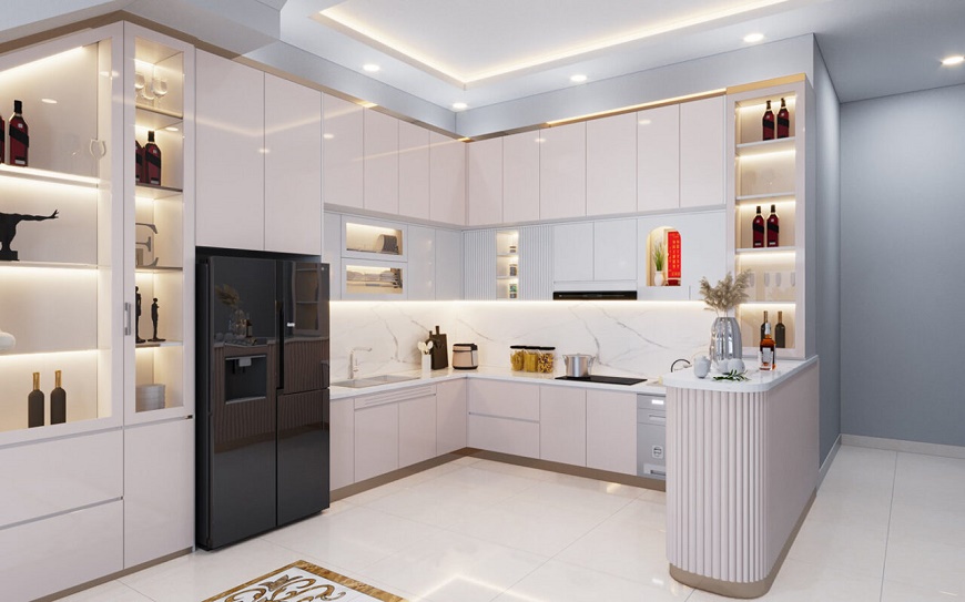 Xu hướng xây nhà bếp đẹp trong năm 2025