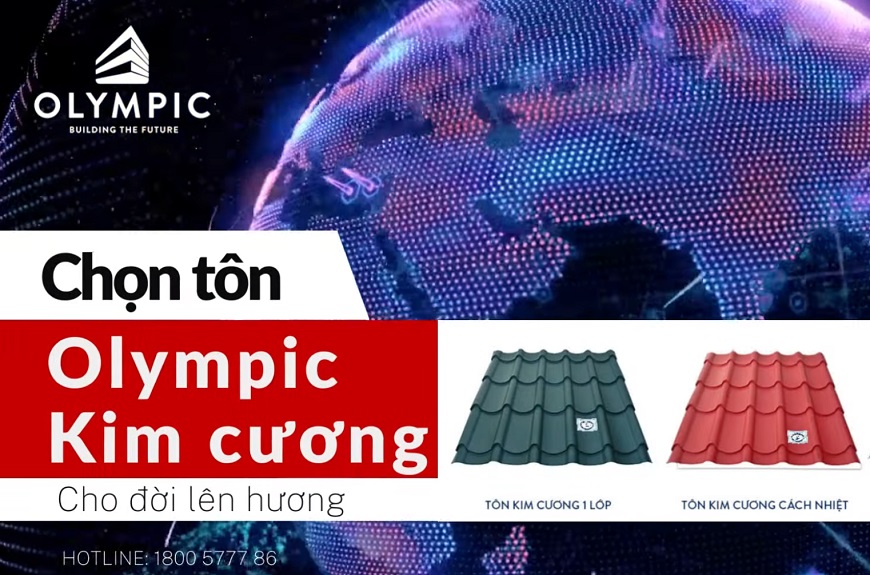 Hai loại của tôn giải ngói Olympic kim cương với chức năng khác nhau\