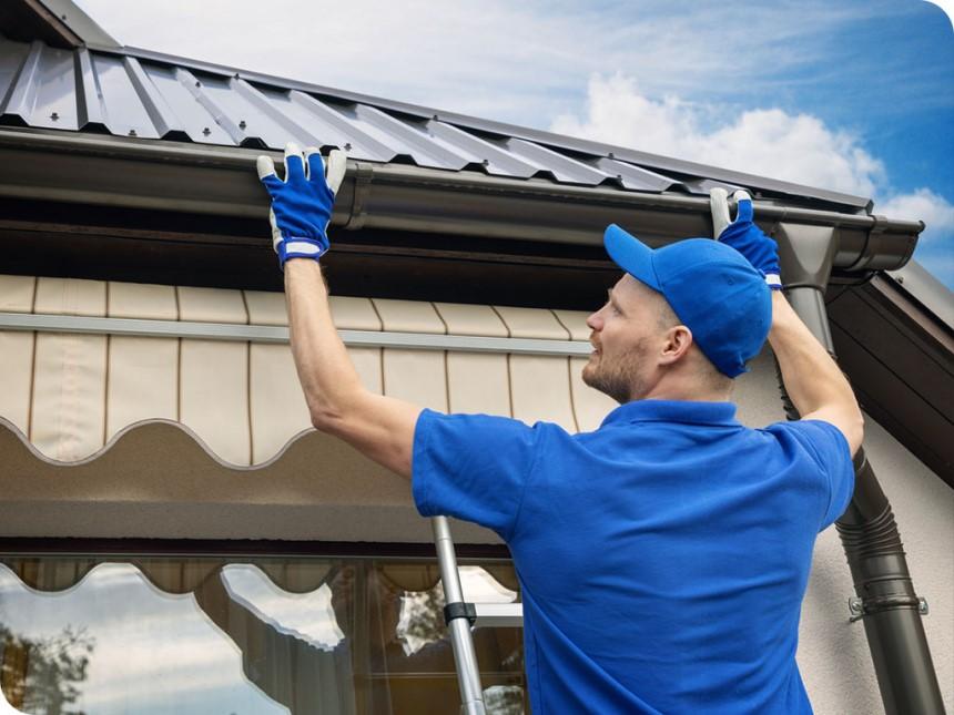 Lắp đặt máng xả nước giúp tăng hiệu quả chống thấm dột