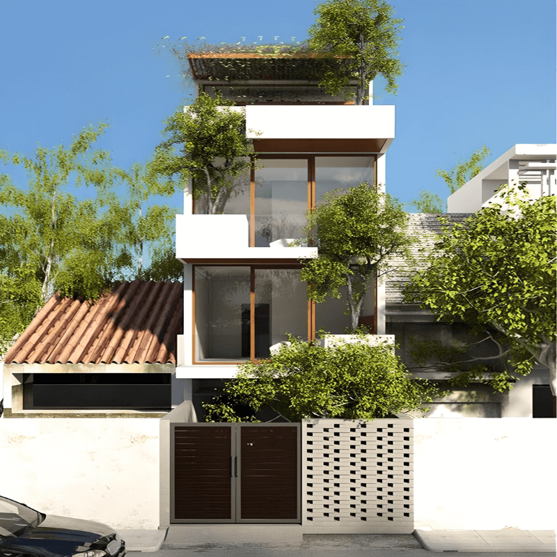 Chống nắng cho nhà mặt tiền là cách nâng cao tuổi thọ cho công trình