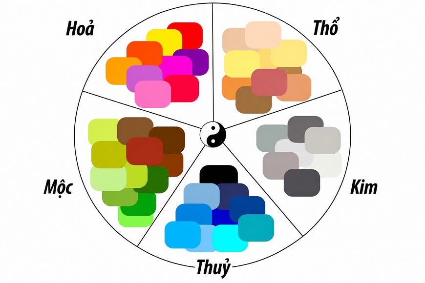 Theo quan niệm phong thủy, màu sắc mái nhà không chỉ ảnh hưởng đến tính thẩm mỹ mà còn góp phần cân bằng năng lượng, hỗ trợ gia chủ thu hút tài lộc và may mắn trong kinh doanh