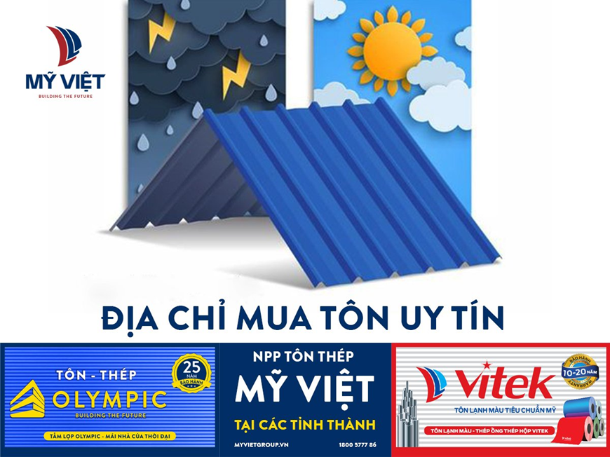 Tôn lợp mái Olympic, thương hiệu tôn cao cấp hàng đầu tại Việt Nam