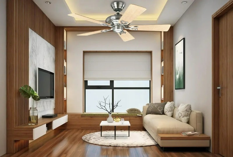 Lắp đặt quạt gắn tường để tạo không gian mát mẻ, thoáng đãng