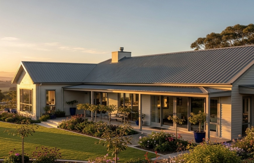 Tôn chống cháy Olympic 6 sóng được ứng dụng phổ biến tại các nhà ở dân dụng 