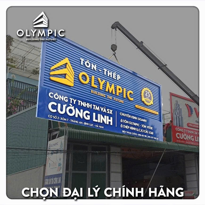 Quý khách hàng nên ưu tiên chọn mua tôn Olympic tại các đại lý chính hãng đã được ủy quyền chính thức