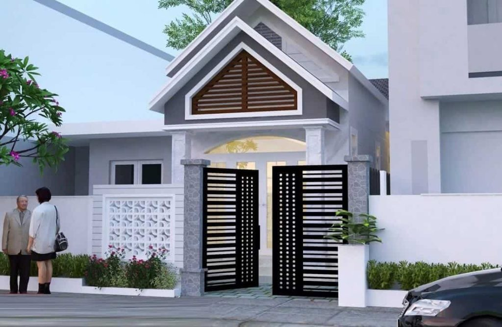 Cửa chính hướng ra không gian thoáng đãng, không vướng vào chướng ngại vật