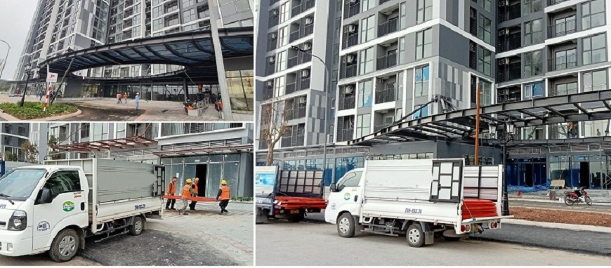 Chú ý khi vận chuyển tấm lợp bằng xe tải phải đảm bảo thùng xe phẳng và sạch sẽ, cần đóng gói các tấm lợp trước khi cho lên xe