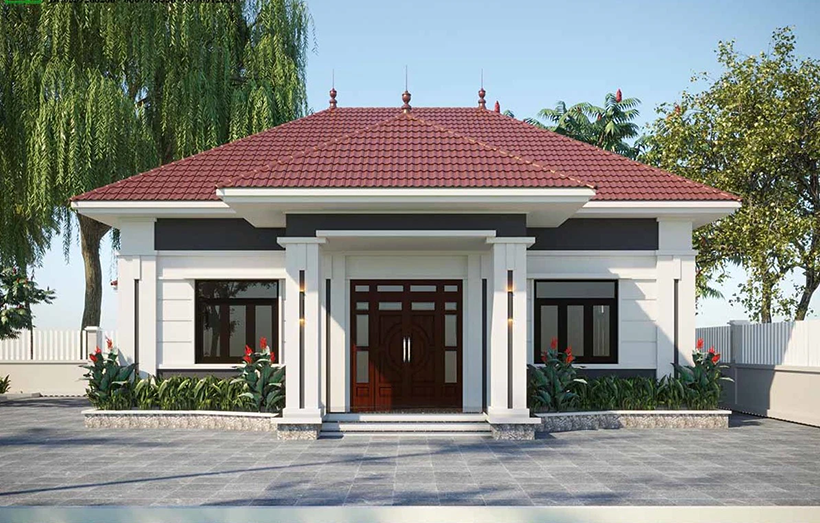 Nhà lợp mái tôn PU được đánh giá cao về tính thẩm mỹ