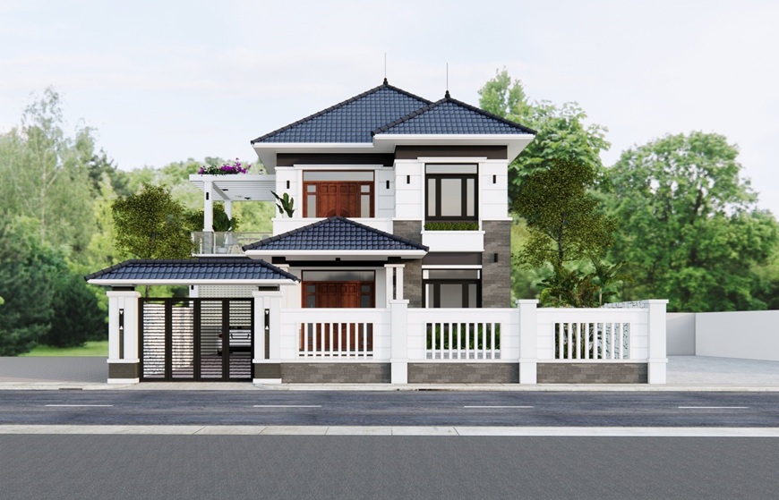 Mái tôn 2 mái tăng khả năng thoát nước mưa hiệu quả