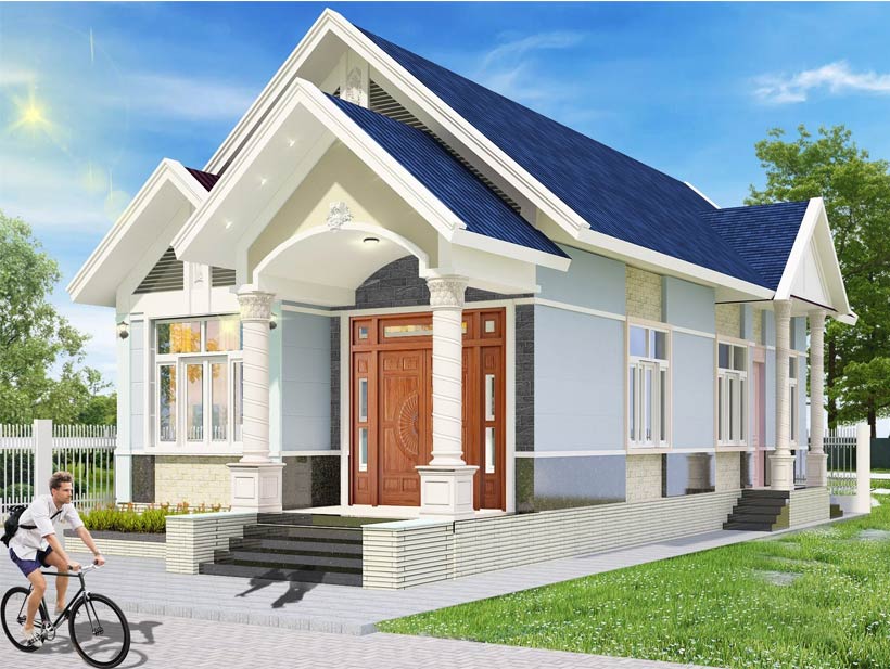 Kiến trúc mái nhà hiện đại với mẫu nhà ống mái tôn đẹp