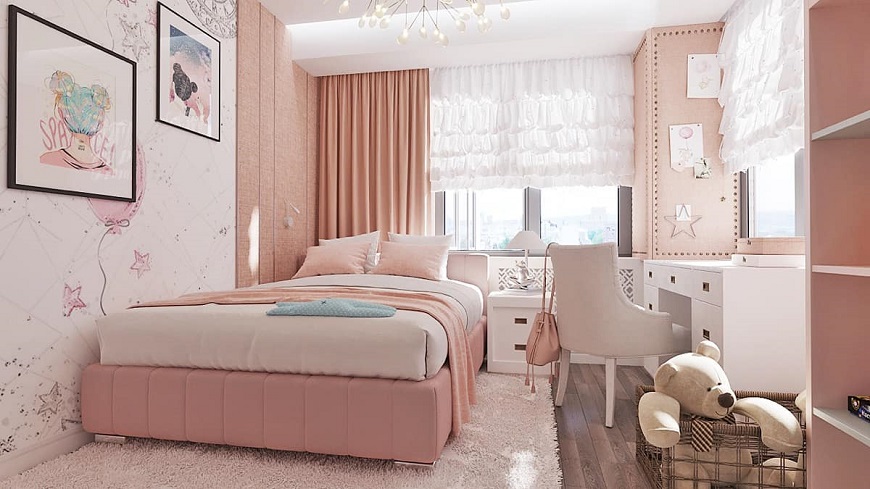 Sự thống nhất trong màu sắc giúp không gian phòng ngủ trở nên thanh lịch và dễ chịu, đồng thời tạo cảm giác thoải mái cho người sử dụng