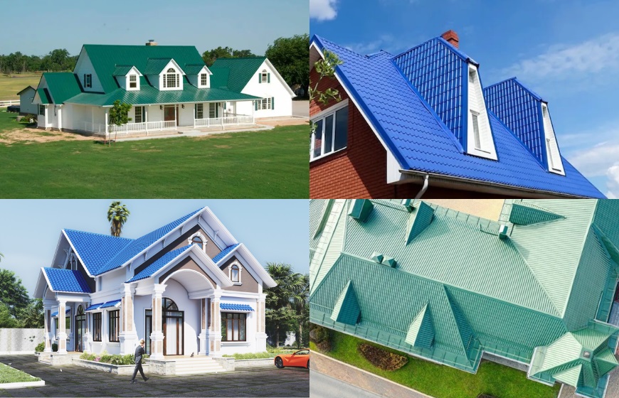 Màu tôn cho biệt thự