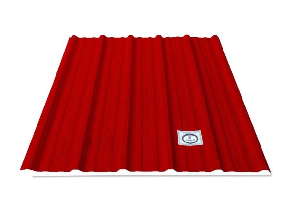 Vẻ đẹp rực rỡ của tôn lợp mái cao cấp 6 sóng Olympic đỏ kim cương
