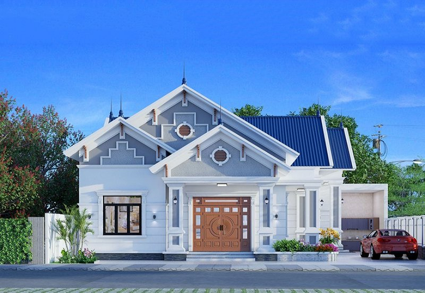 Mẫu nhà cấp 4 lợp tôn hot nhất năm 2023