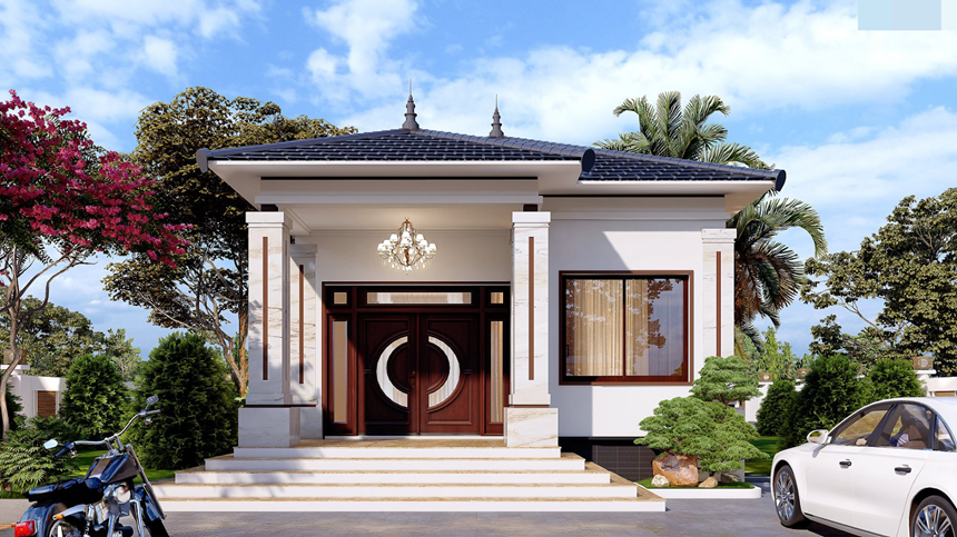 Nhà mái Thái sẽ mang lại điềm lành về mặt phong thủy