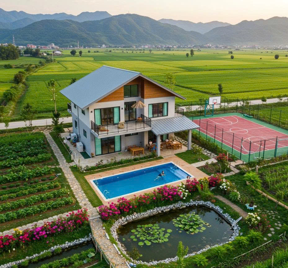 Nhà mái thái đang mang đến sự thay đổi diện mạo tươi mới, khang trang cho vùng nông thôn