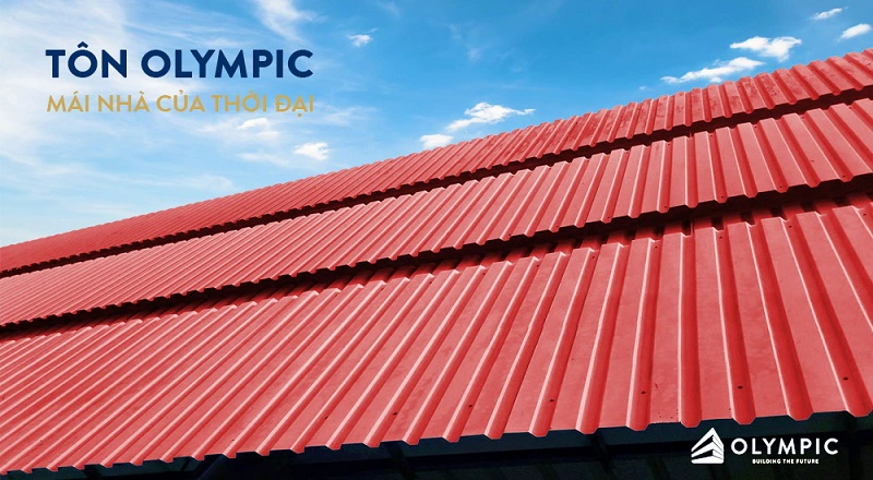 Tôn Olympic đỏ đậm - Lựa chọn hoàn hảo cho công trình nhà xưởng Việt