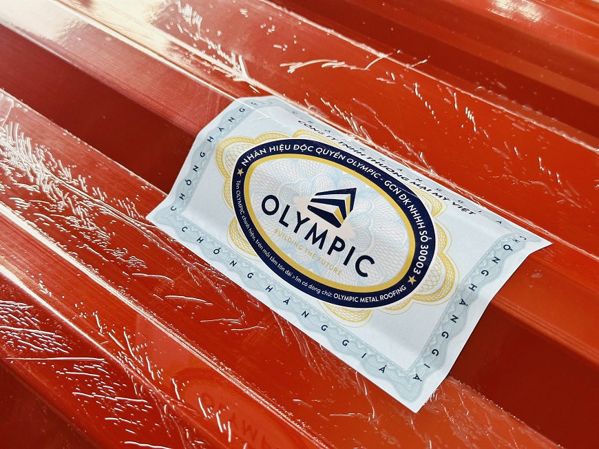 Lựa chọn tôn Olympic chính hãng có tem chống hàng giả để mang đến chất lượng tốt nhất cho công trình