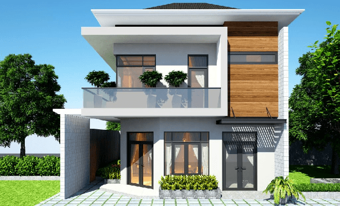 Quang cảnh xung quanh nhà nên được bố trí hài hòa, đẹp mắt