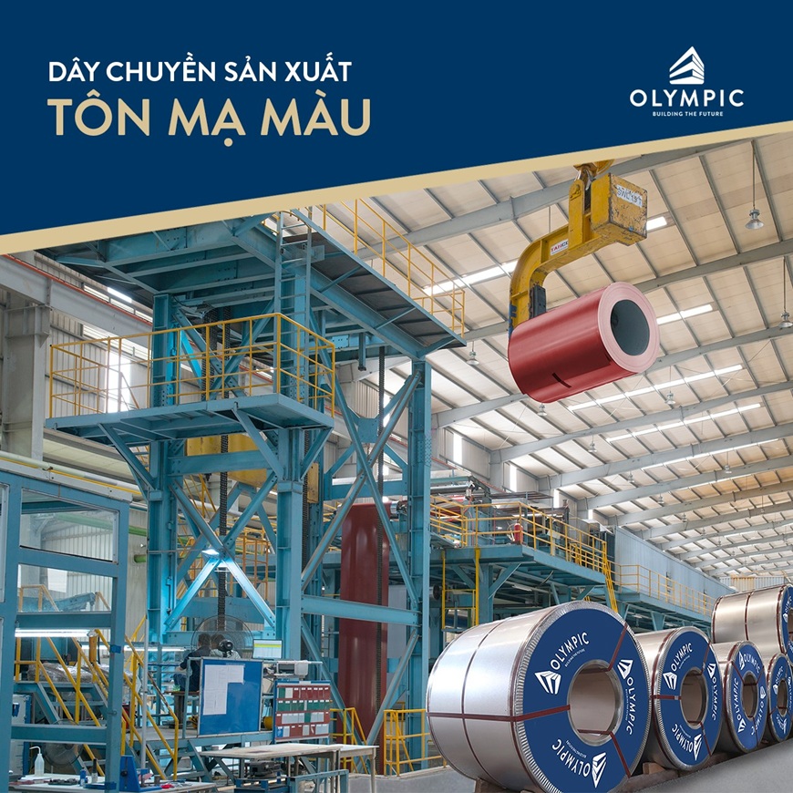 Dây chuyền tôn mạ màu Olympic chuẩn công nghệ Châu Âu