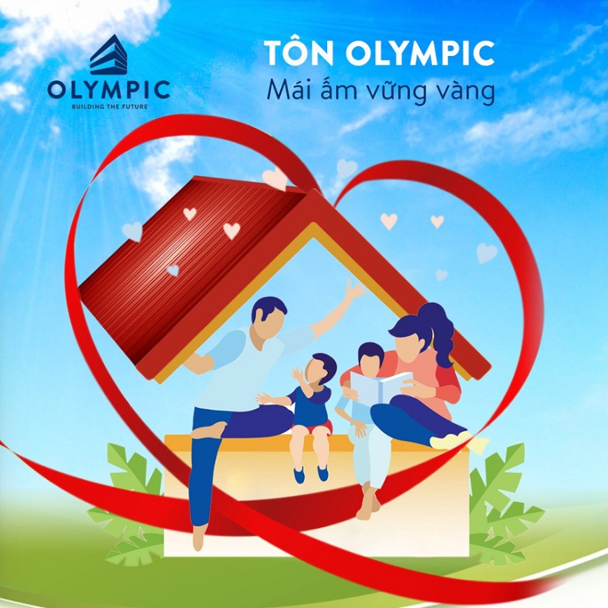 Tôn Olympic mái ấm vững vàng xứng tầm công trình biệt thự