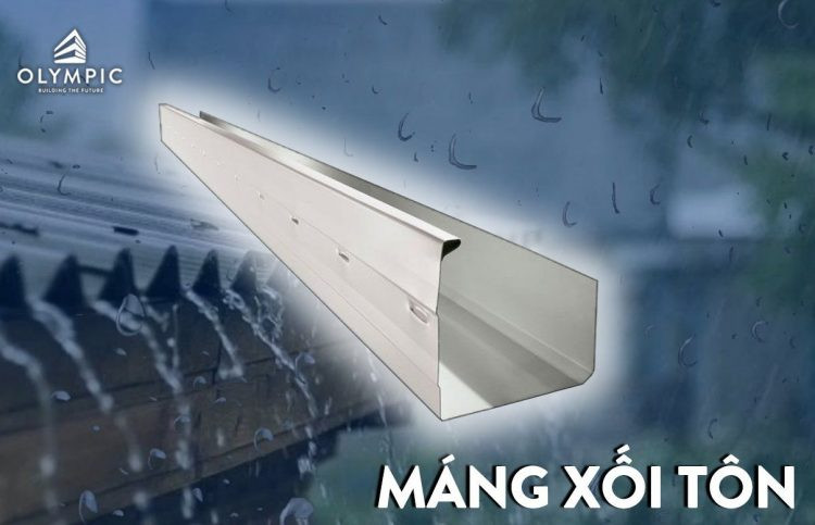 Phụ kiện máng xối được sử dụng nhiều trong các công trình nhà xưởng