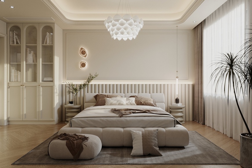 Phòng ngủ là nơi yên tĩnh và thư thái, tránh đặt ngay trên bếp, nhà vệ sinh hay gara ô tô