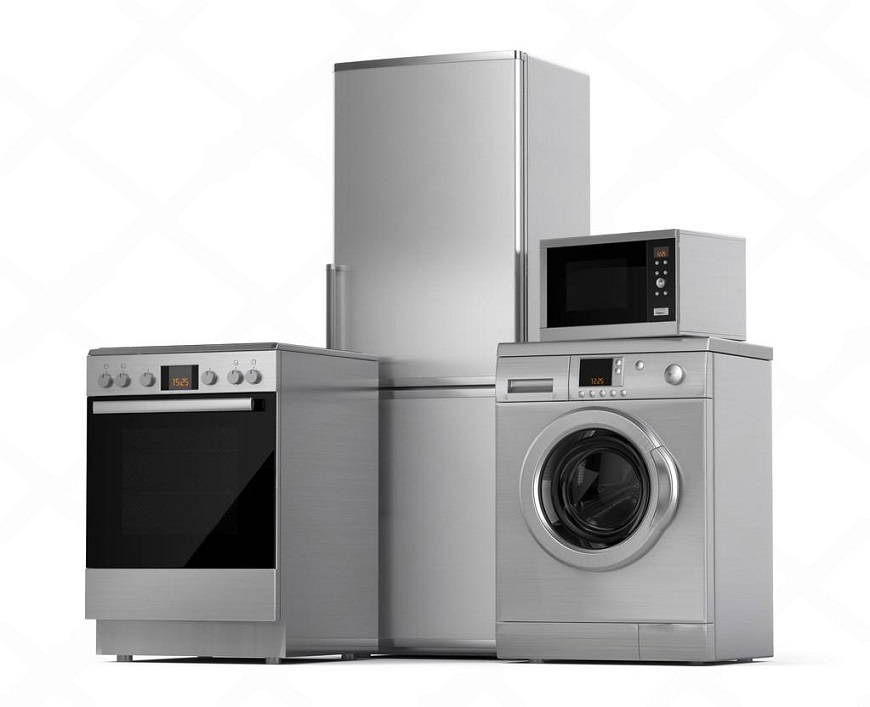 Các thiết bị gia dụng như tủ lạnh, máy giặt, lò nướng và lò vi sóng, được sản xuất với lớp vỏ làm từ tôn mạ nhôm kẽm giúp đảm bảo độ bền, khả năng chống ăn mòn và tăng tính thẩm mỹ cho sản phẩm