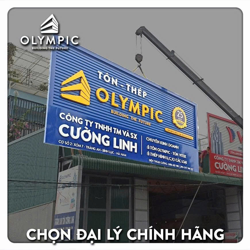 Việc mua tôn Olympic tại các điểm bán chính hãng còn giúp đảm bảo chất lượng vật liệu, tránh nguy cơ sử dụng phải sản phẩm kém chất lượng hoặc không rõ nguồn gốc, gây ảnh hưởng đến độ bền công trình