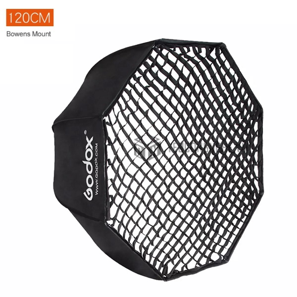 Softbox Godox bát giác thao tác nhanh đường kính 120cm kèm grid lưới tổ ong