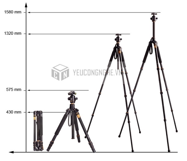 Chân máy ảnh Beike System Go Q-999H