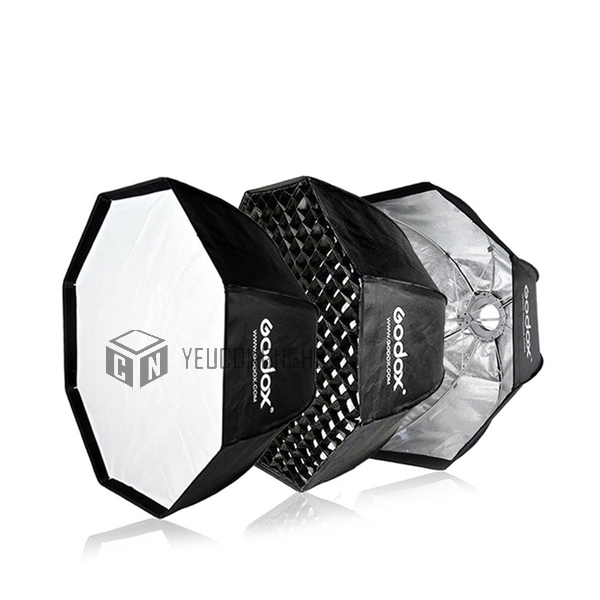 Softbox Godox bát giác thao tác nhanh đường kính 95cm kèm grid lưới tổ ong