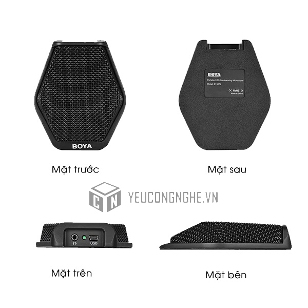 Mic thu âm hội nghị, hội thảo BOYA BY-MC2 directional conference microphone