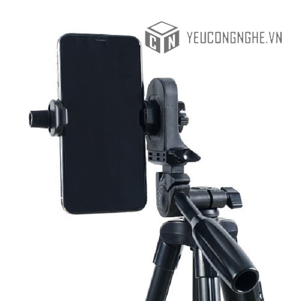 Gá kẹp điện thoại gắn chân tripod Yunteng GDT-01