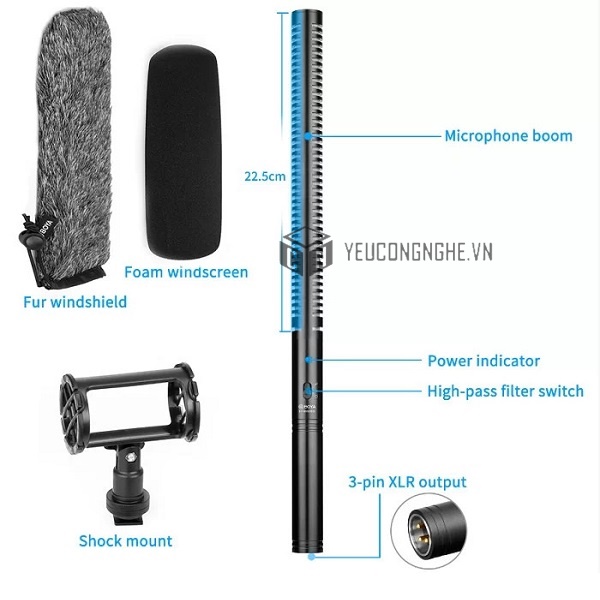 Micro thu âm shotgun Boya BY-BM6060L