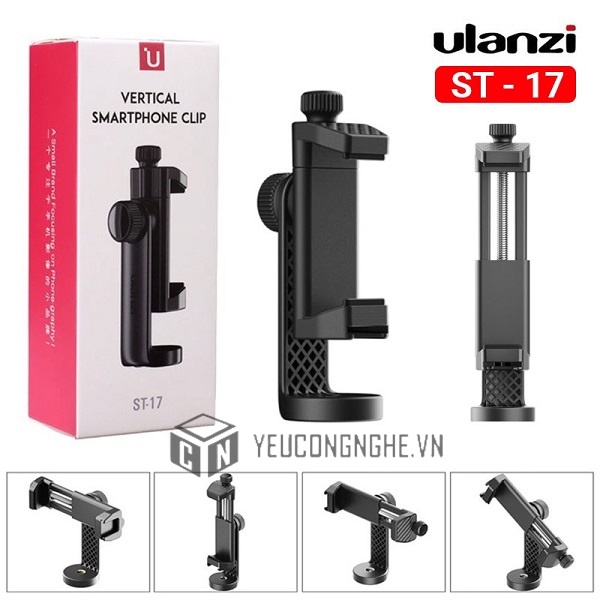 Gá kẹp điện thoại xoay 360 độ Ulanzi ST-17