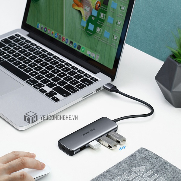 Bộ chia cổng USB Type-C sang 4 cổng USB 3.0 Ugreen 50979