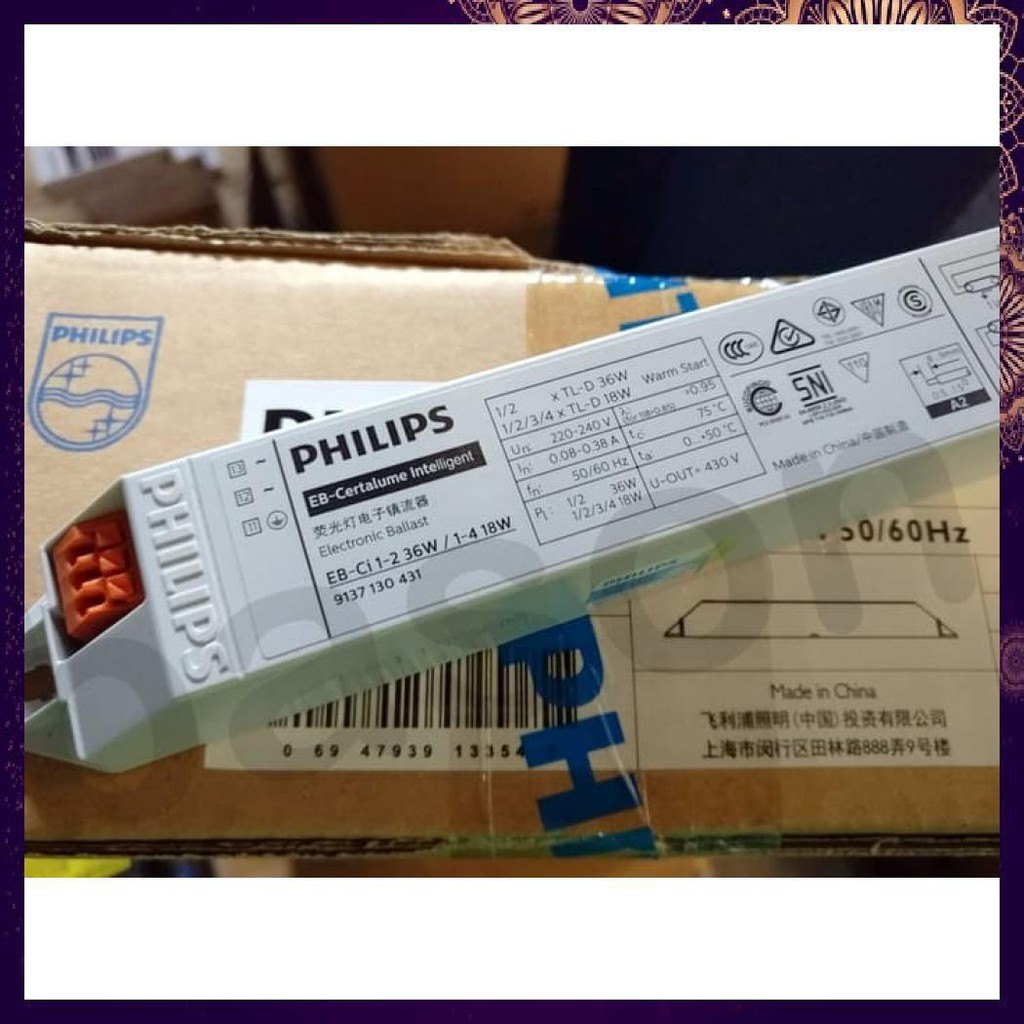 Chấn lưu điện tử Philips EB-Ci 1-2 36w/1-4 18w