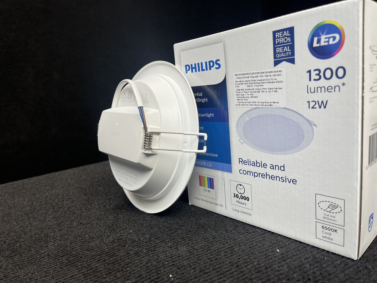 Đèn LED âm trần Philips DN027B G3 LED12 12W D150