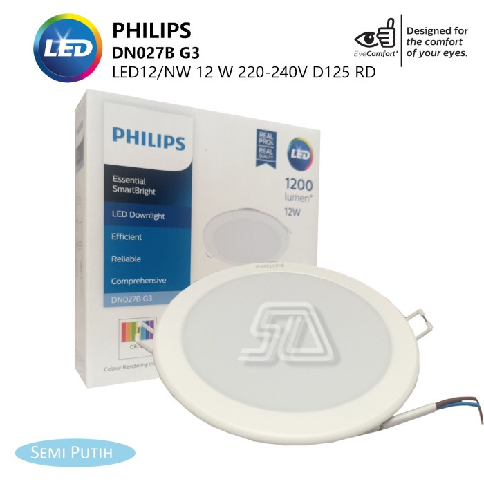 Đèn LED âm trần Philips DN027B G3 LED12 12W D150