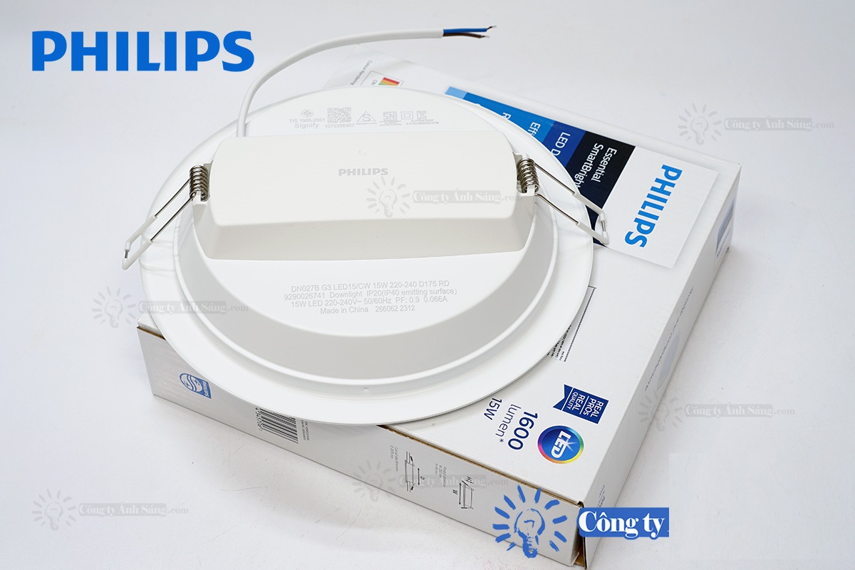 Đèn LED âm trần Philips DN027B G3 15W khoét lỗ 175mm