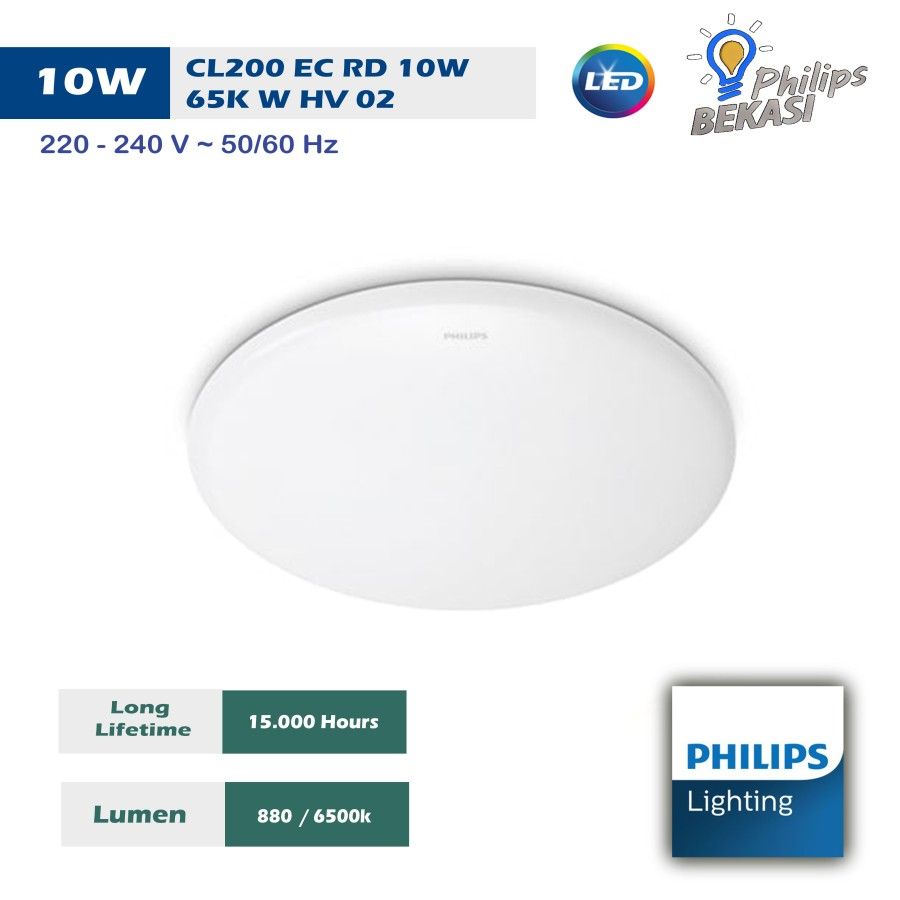 Đèn LED ốp trần Philips CL200 EC RD 10W 6500K W HV 02