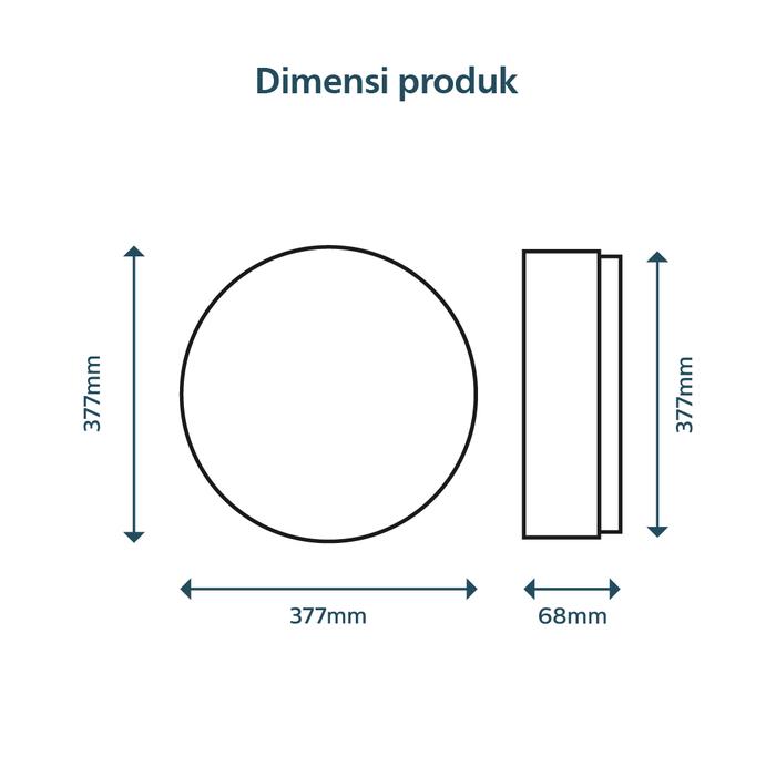 Đèn LED ốp trần Philips CL254 EC RD 20W HV 02 chính hãng