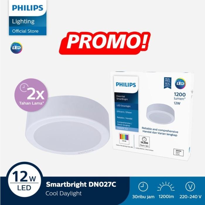 đèn LED ốp trần Philips DN027C G3 LED12 12W D175 chính hãng