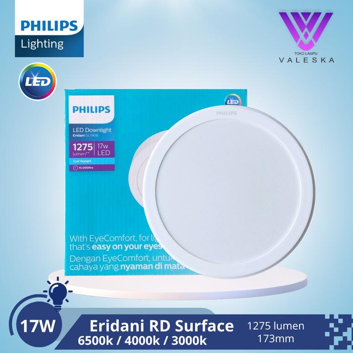đèn LED ốp trần Philips Eridani RD Surface LED12 D150 17W chính hãng