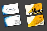 Corporate template design and business cards