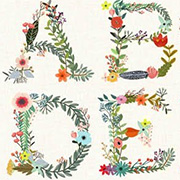 Floral Alphabet II