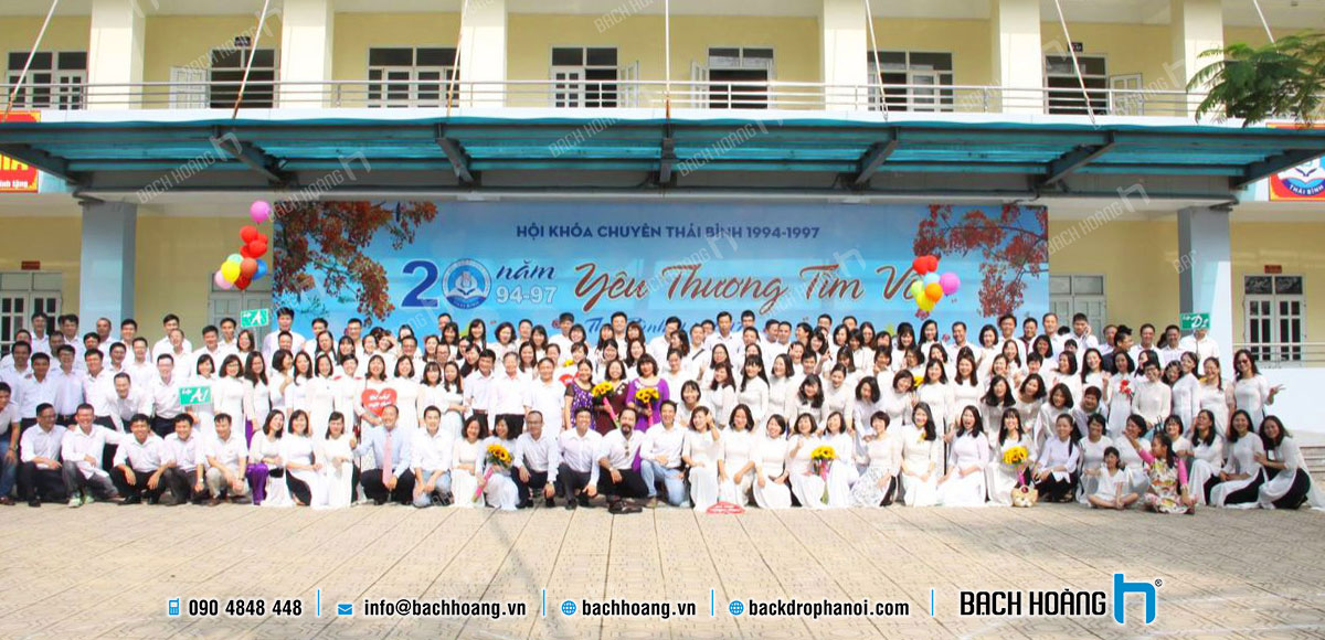 backdrop phông họp lớp BẠCH HOÀNG