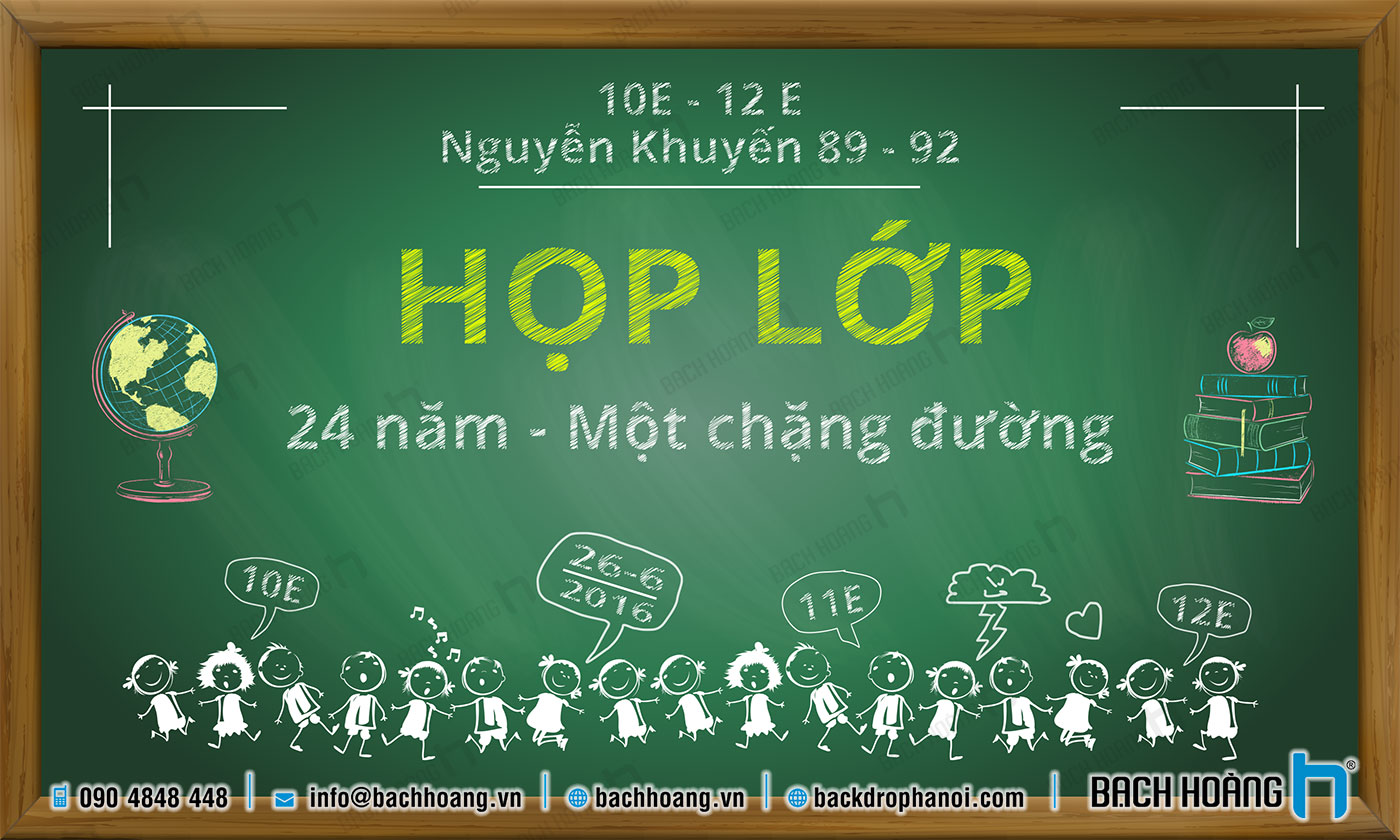 Mẫu thiết kế backdrop họp lớp - phông họp lớp đẹp