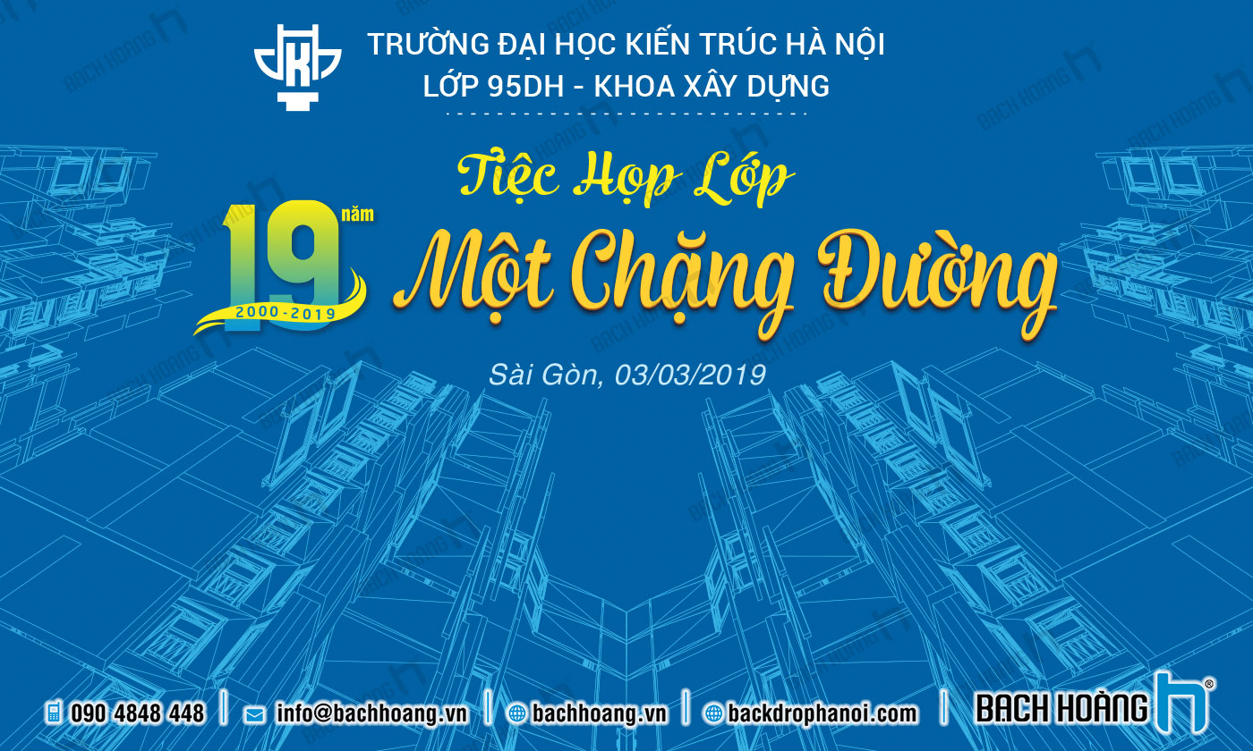 Mẫu thiết kế backdrop họp lớp - phông họp lớp đẹp